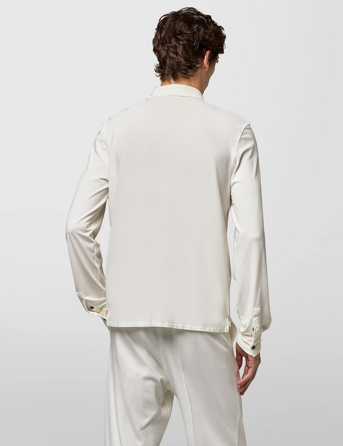Alpha Studio Man White Shirts