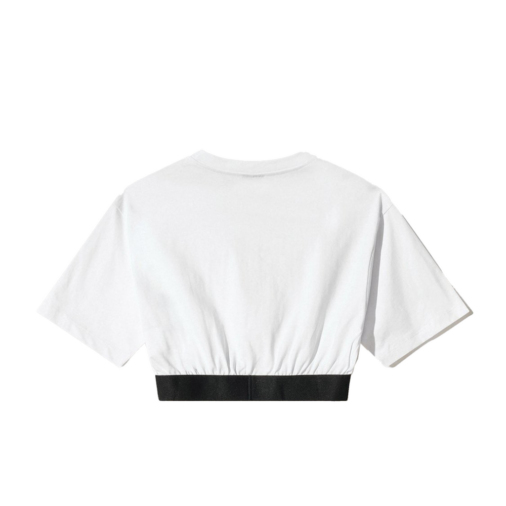 t-shirt elastico logato