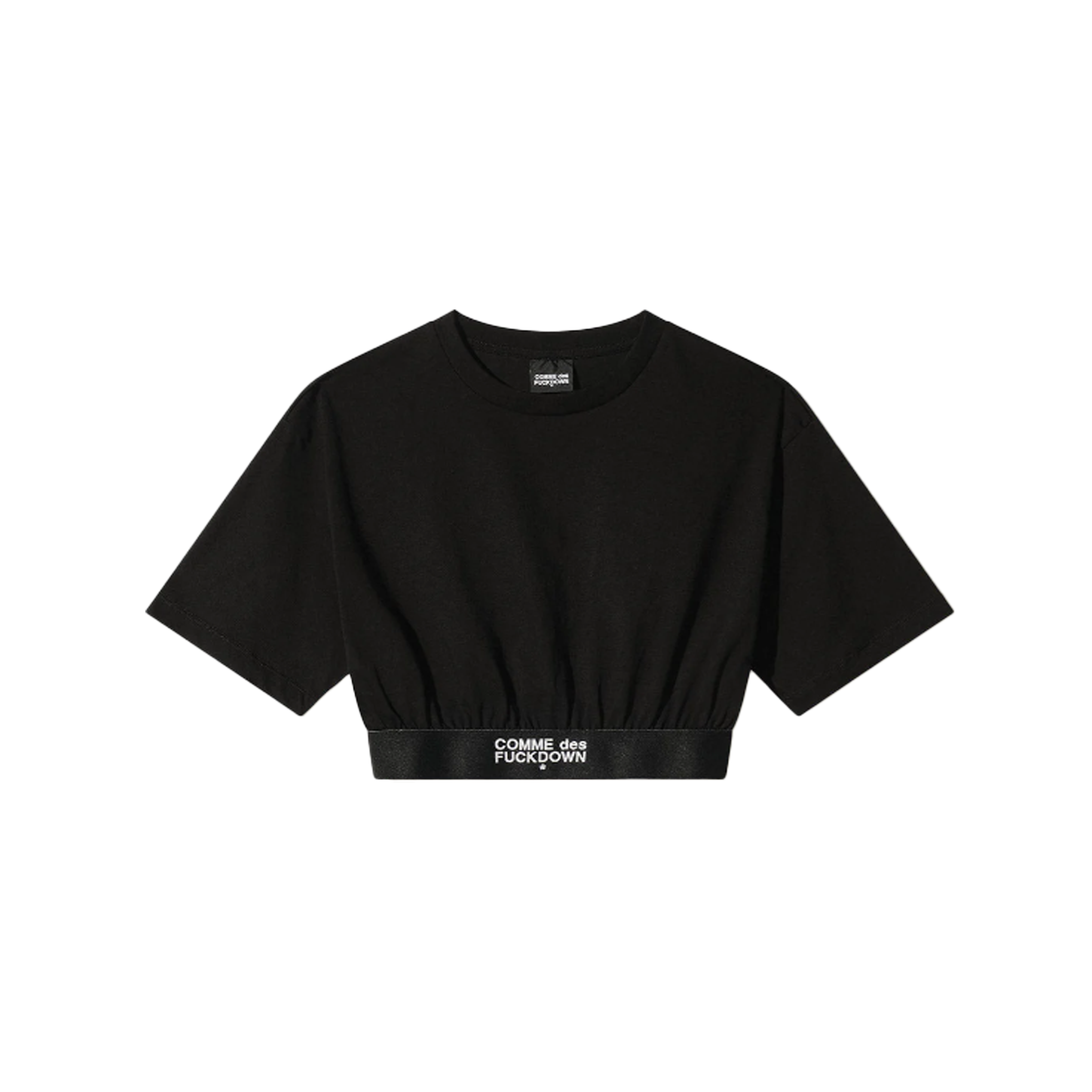 Comme Des Fuckdown Woman Black T-shirt & Top
