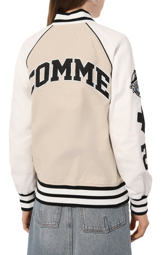 Comme Des Fuckdown Woman Beige Jackets