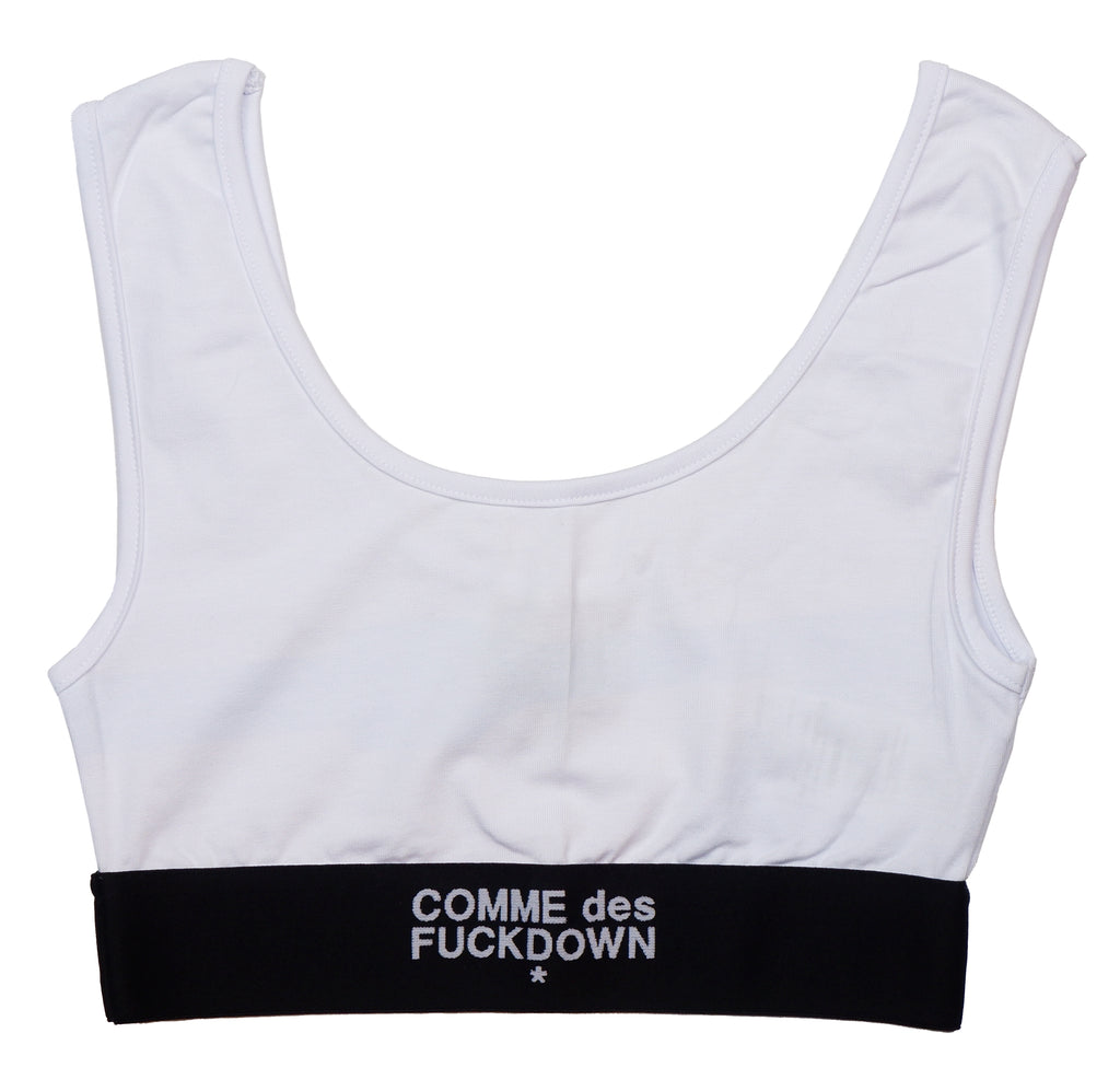 Comme Des Fuckdown Woman White T-shirt & Top
