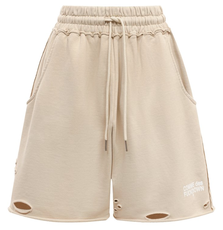 Comme Des Fuckdown Woman Beige shorts