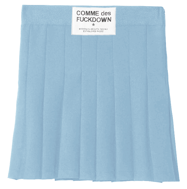 Comme Des Fuckdown Woman Light Blue Skirts