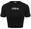 Comme Des Fuckdown Woman Black T-shirt & Top