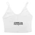 Comme Des Fuckdown Woman White T-shirt & Top