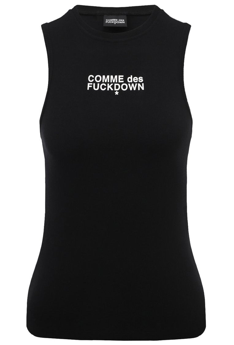 Comme Des Fuckdown Woman Black T-shirt & Top