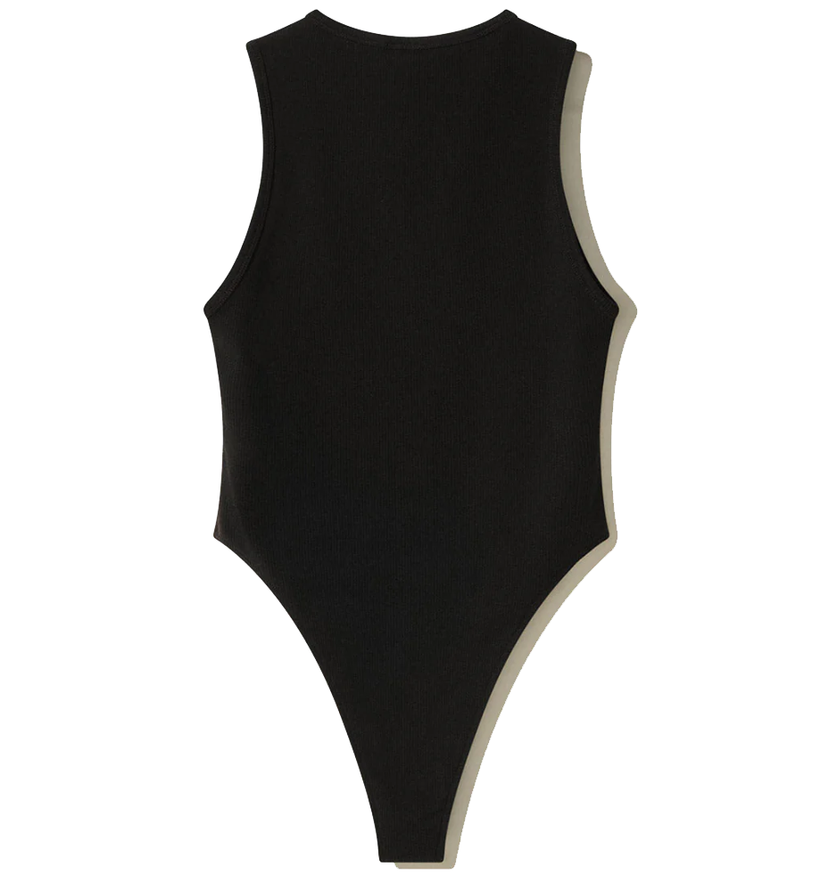Comme Des Fuckdown Woman Black Bodysuits