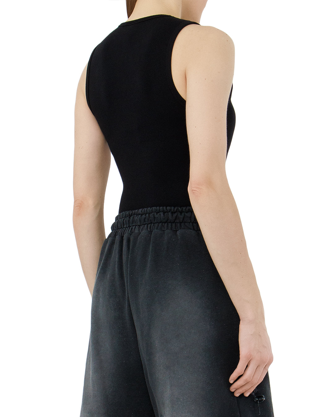 Comme Des Fuckdown Woman Black Bodysuits