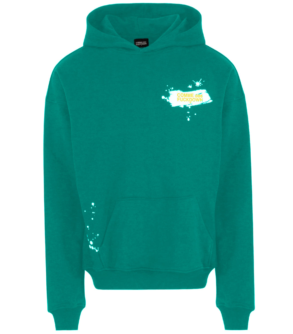 Comme Des Fuckdown Man Green Sweatshirts