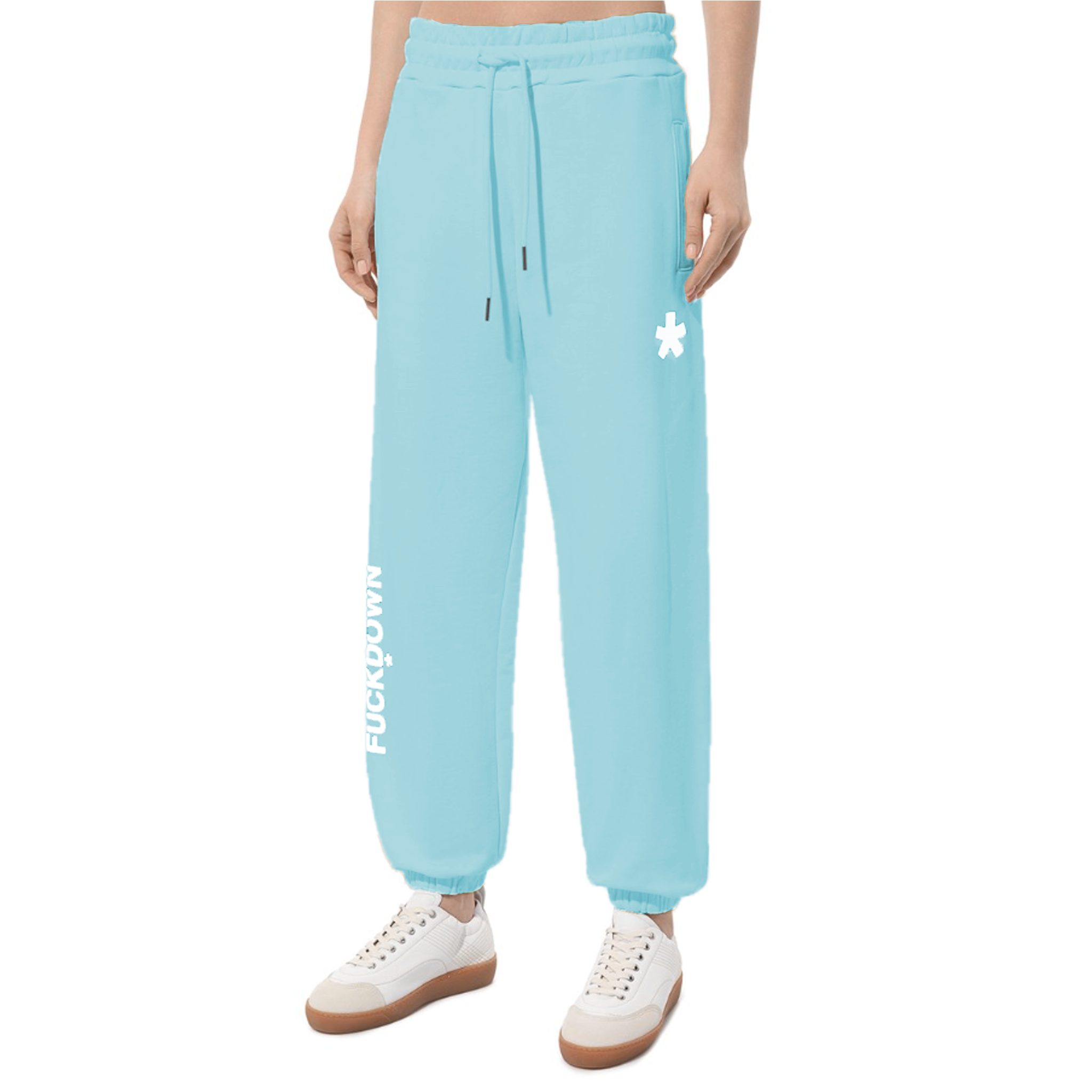 pantaloni felpa azzurri