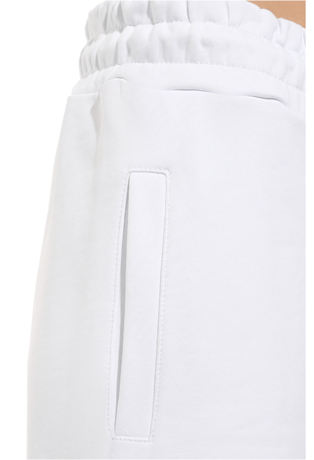 pantaloni felpa bianchi