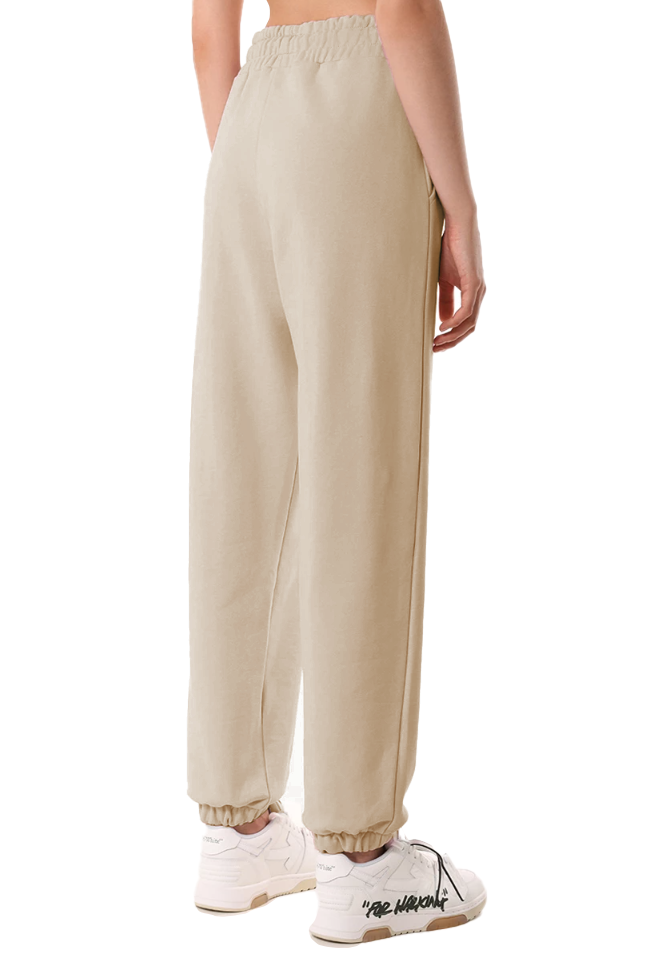 pantaloni felpa beige