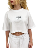 Comme Des Fuckdown Woman White T-shirt & Top