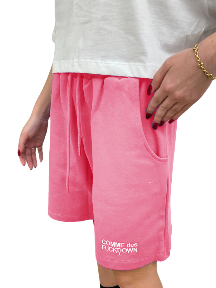 shorts geranio ricamo logo