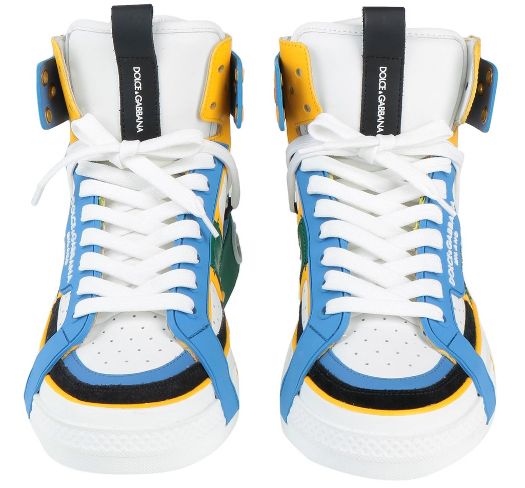 Dolce & Gabbana Woman Sneakers Leather Nappata Multicolor