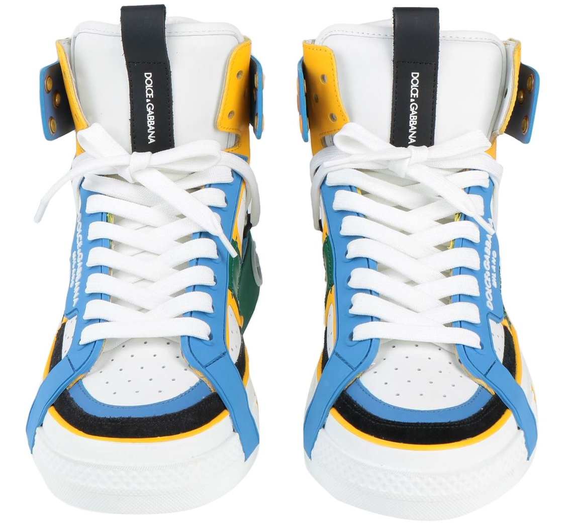 Dolce & Gabbana Woman Sneakers Leather Nappata Multicolor