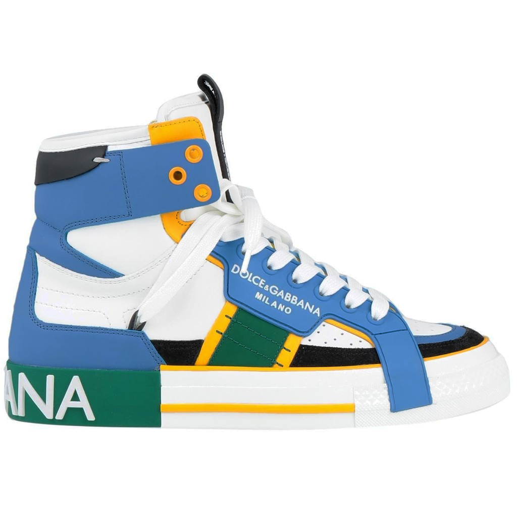 Dolce & Gabbana Woman Sneakers Leather Nappata Multicolor