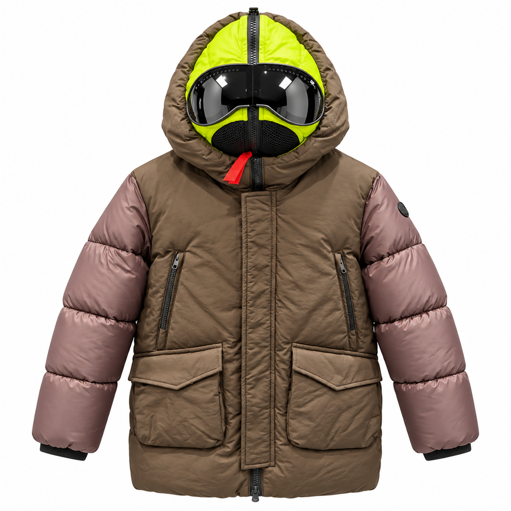 AI-Riders Junior Down Jacket Dark Brown