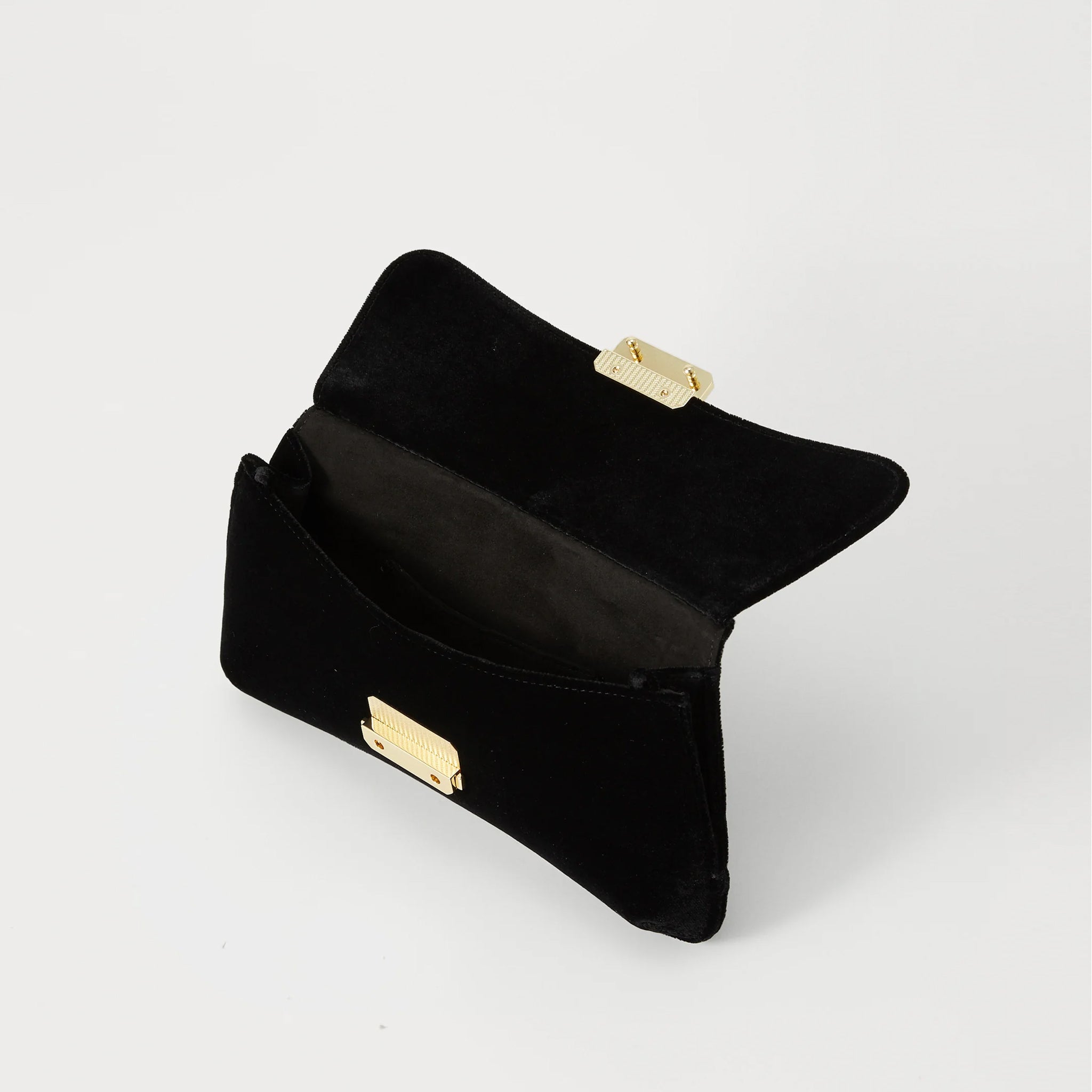 pochette plain velvet