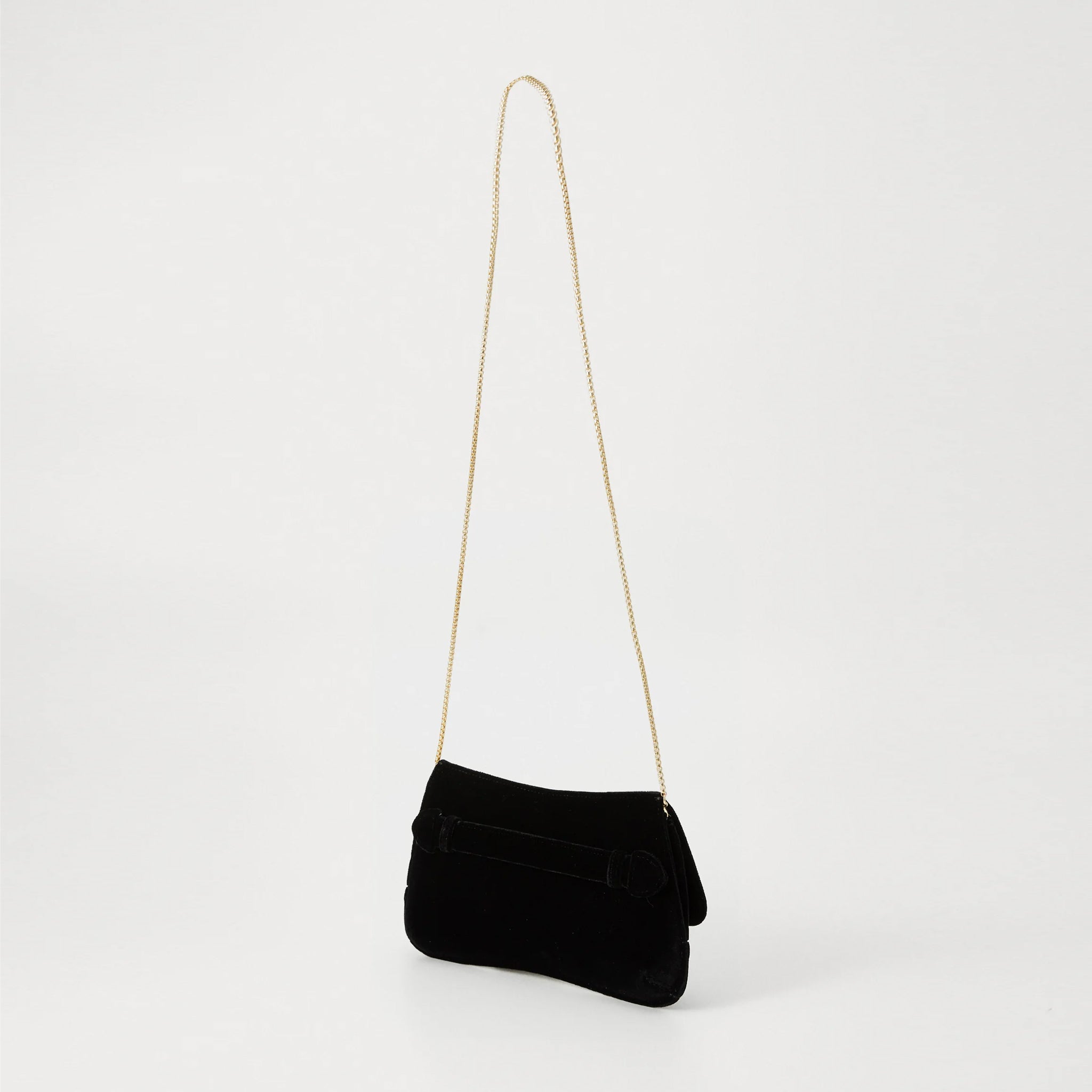 pochette plain velvet