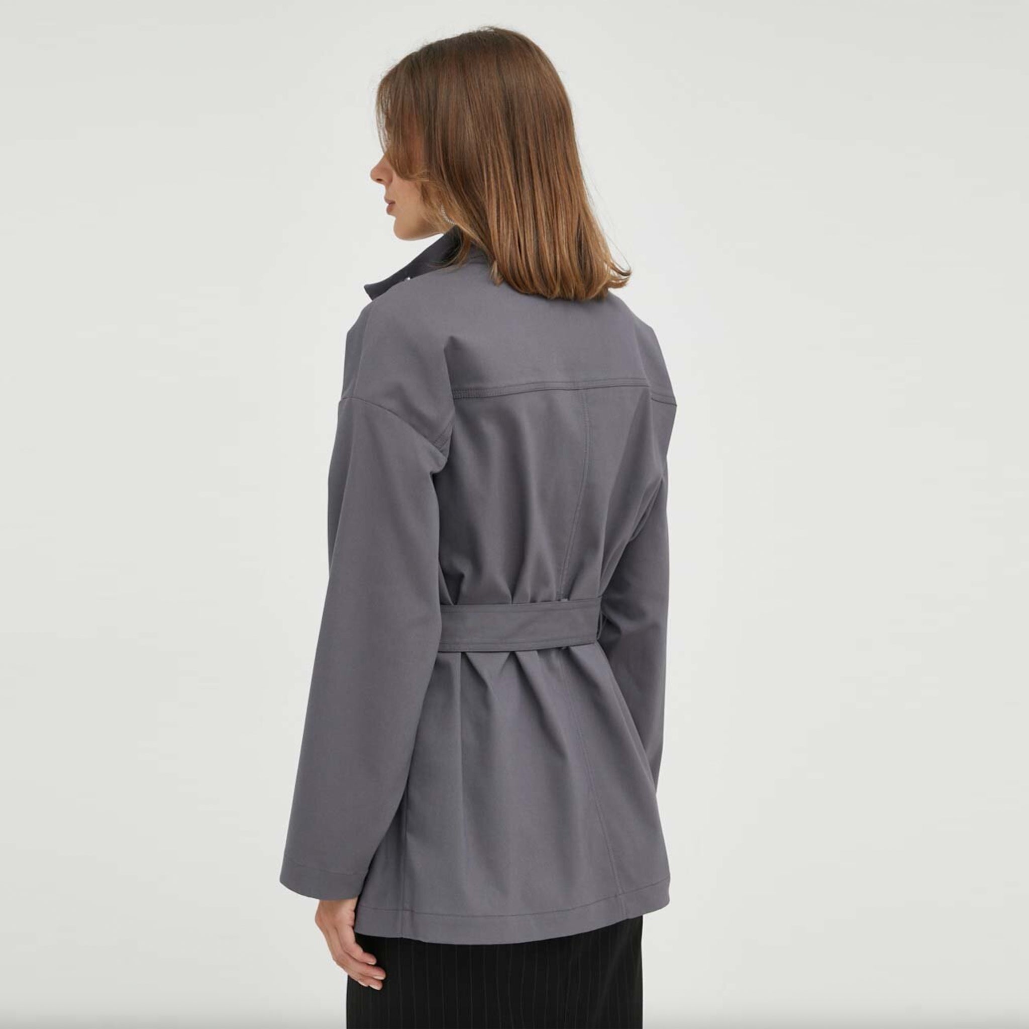 Patrizia Pepe Woman Grey Jackets