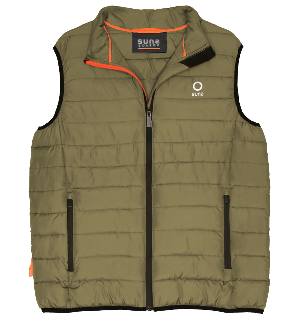 Suns Man Oty Travel Army Vest Green