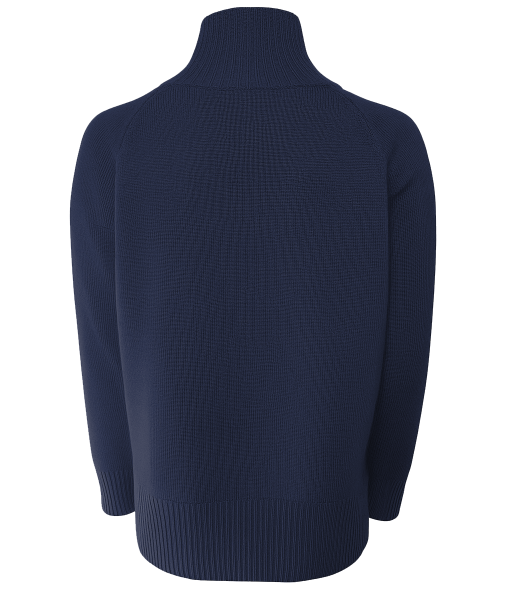 Emilio Romanelli Woman Turtleneck Navy Blue
