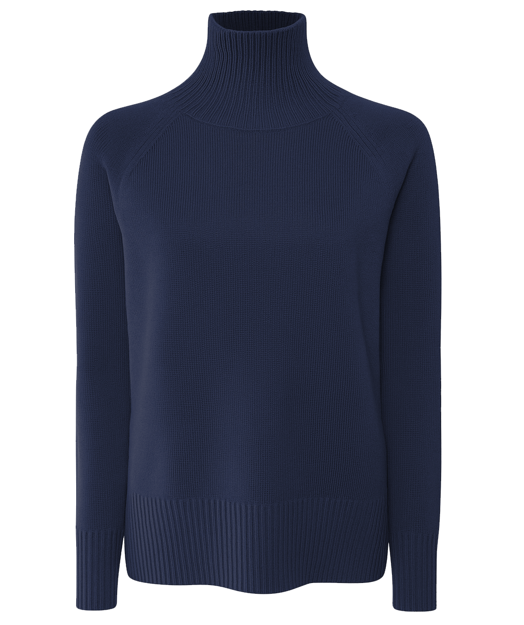Emilio Romanelli Woman Turtleneck Navy Blue