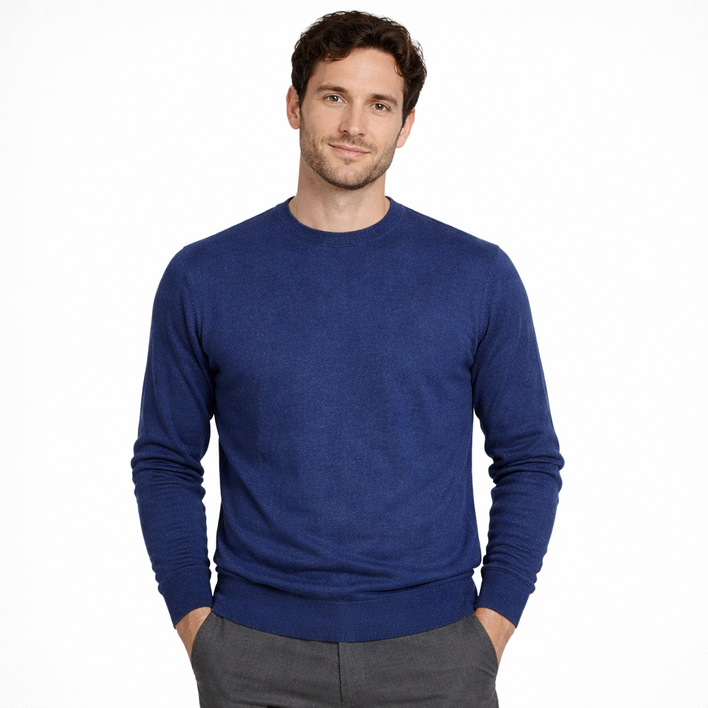 Emilio Romanelli Man Blue Sweaters