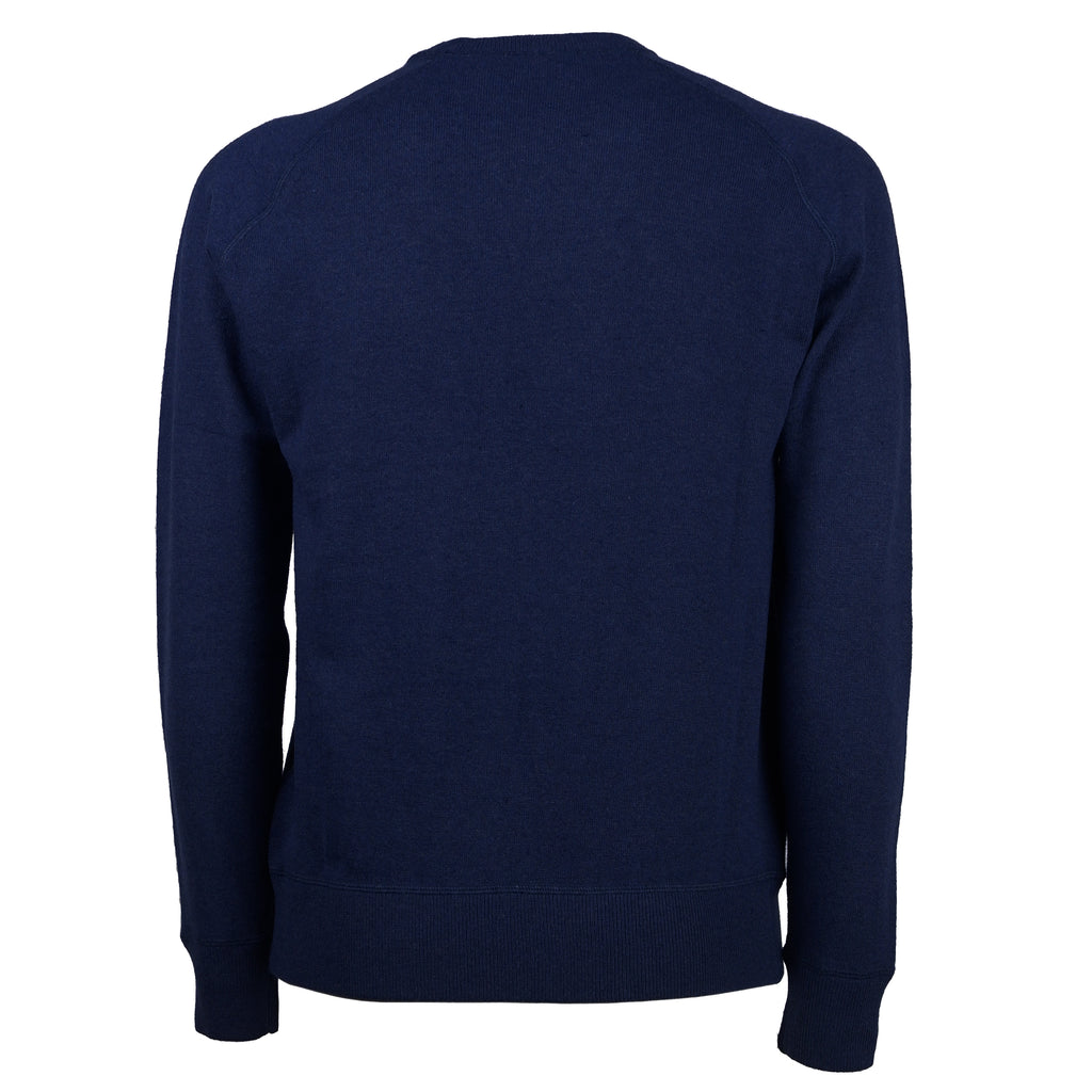 Emilio Romanelli Man Crew Neck Inchiostro Sweaters Blue