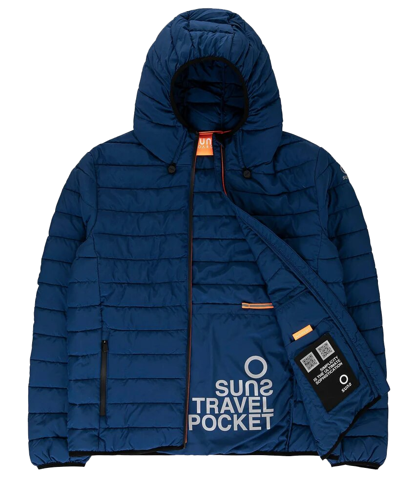 Suns Man Bape Travel Jackets Blue