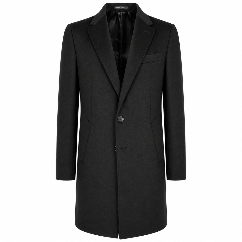 Loro Piana Fabric Man Black Coats
