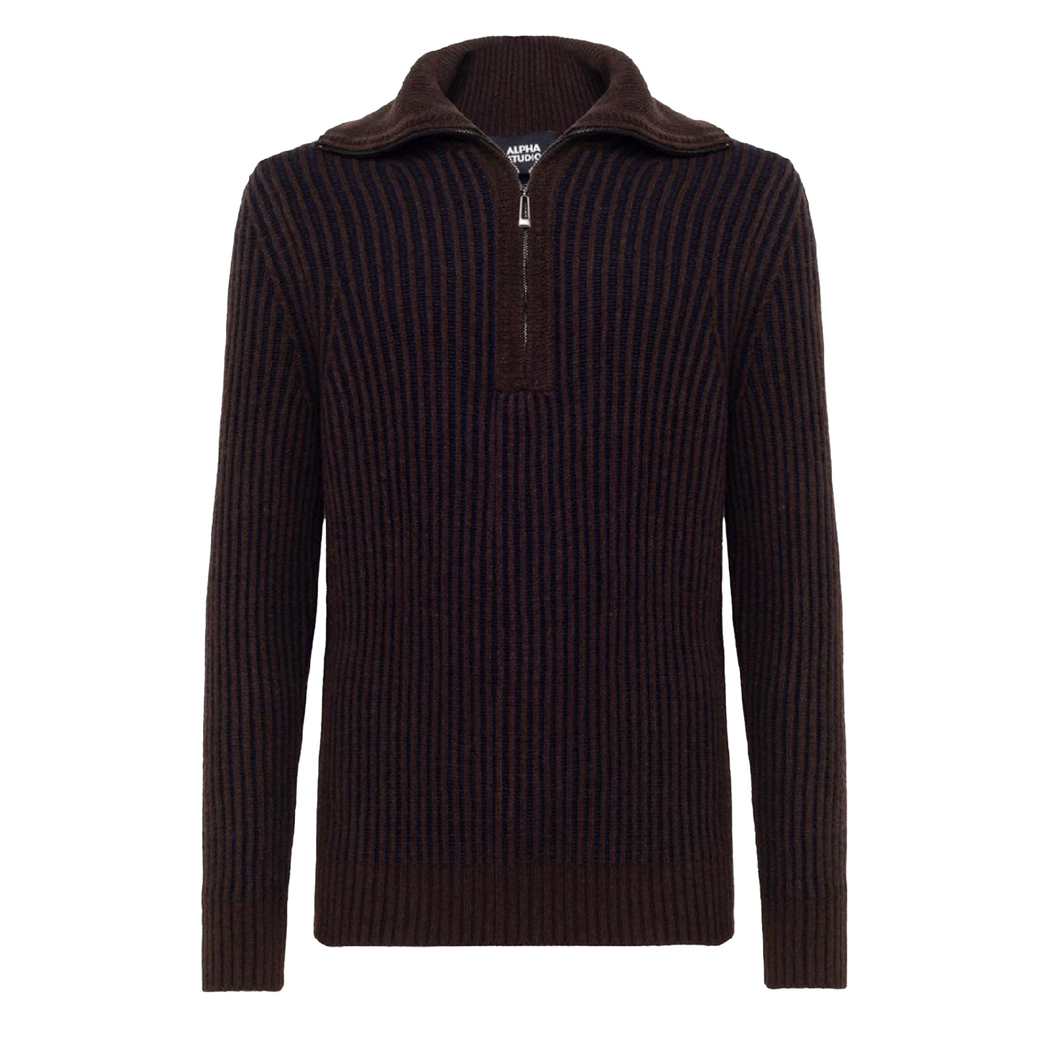 Alpha Studio Man Brown Sweaters