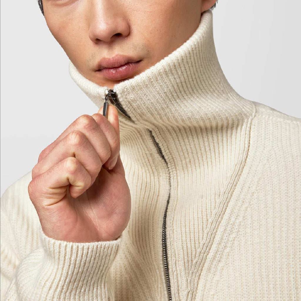 Alpha Studio Man White Sweaters