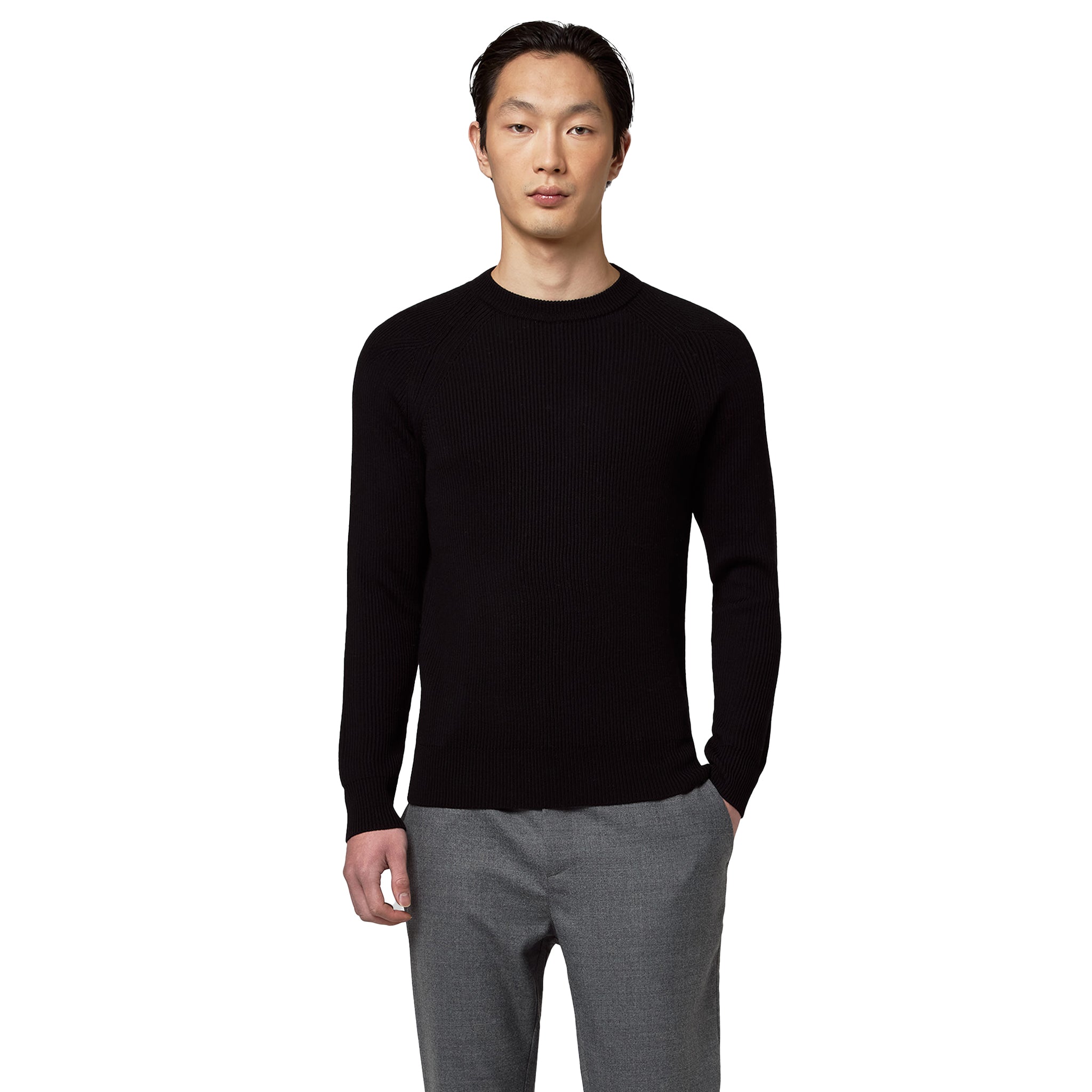 Alpha Studio Man Black Sweaters