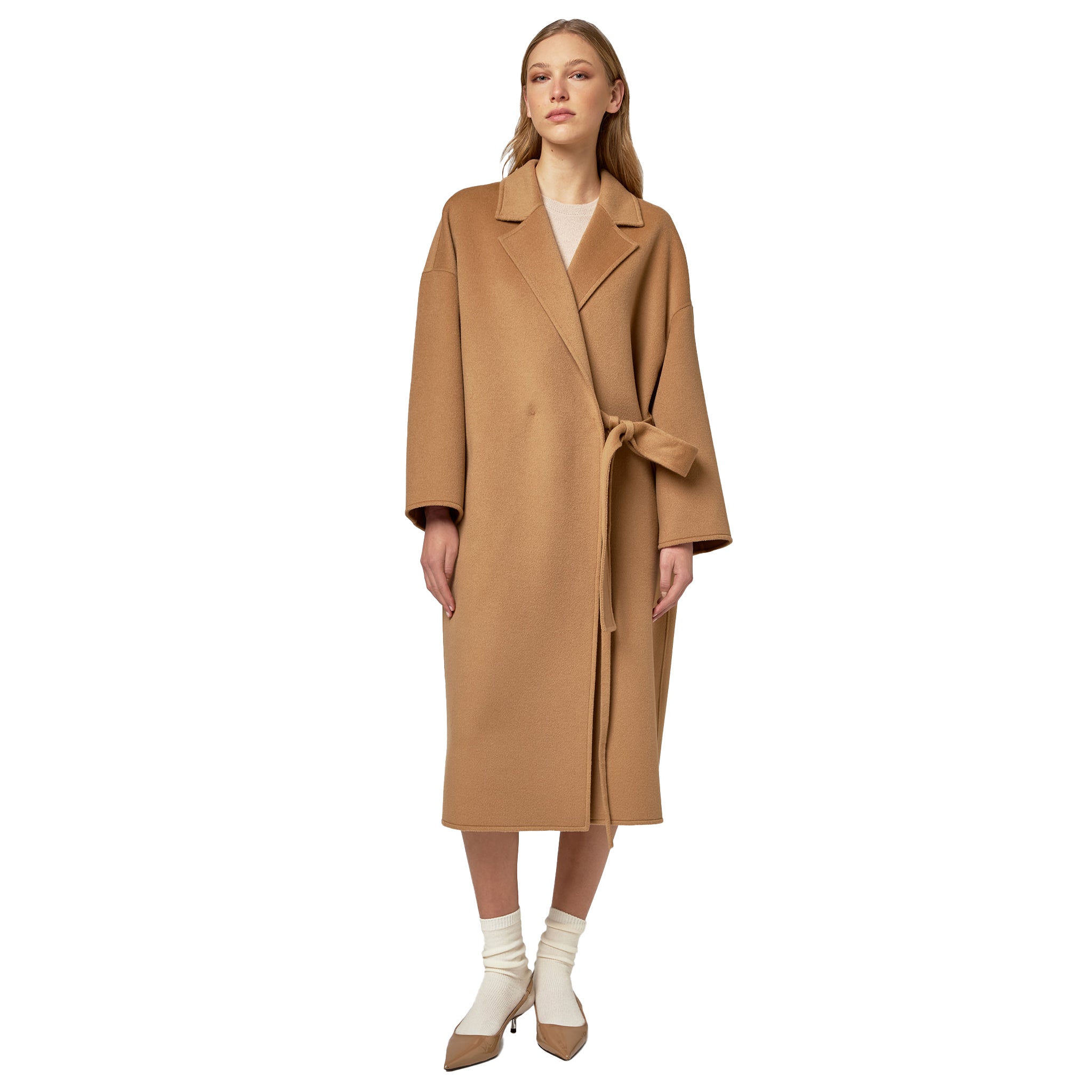Alpha Studio Woman Camel Coats