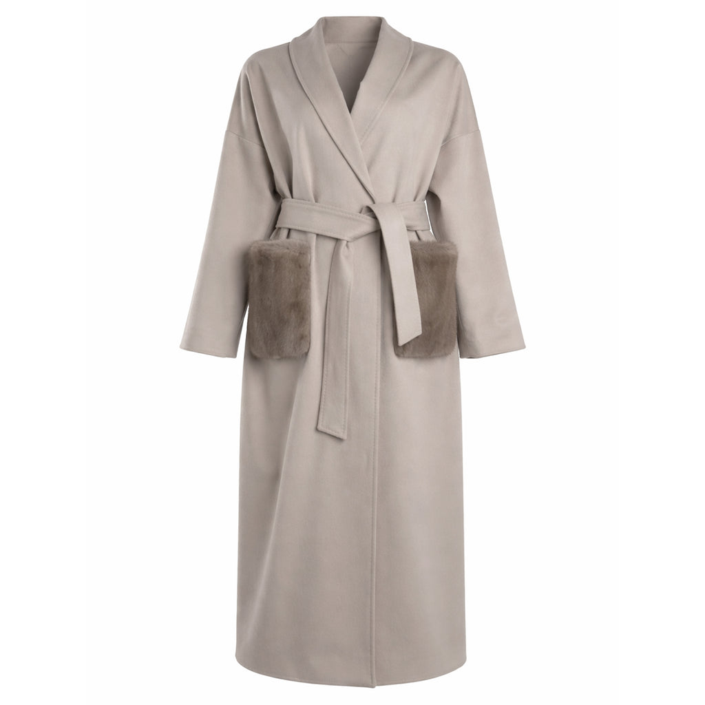 Loro Piana Fabric Woman Beige Coats