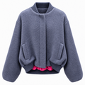 L.P. Fabric Woman Bomber Cashmere Blue