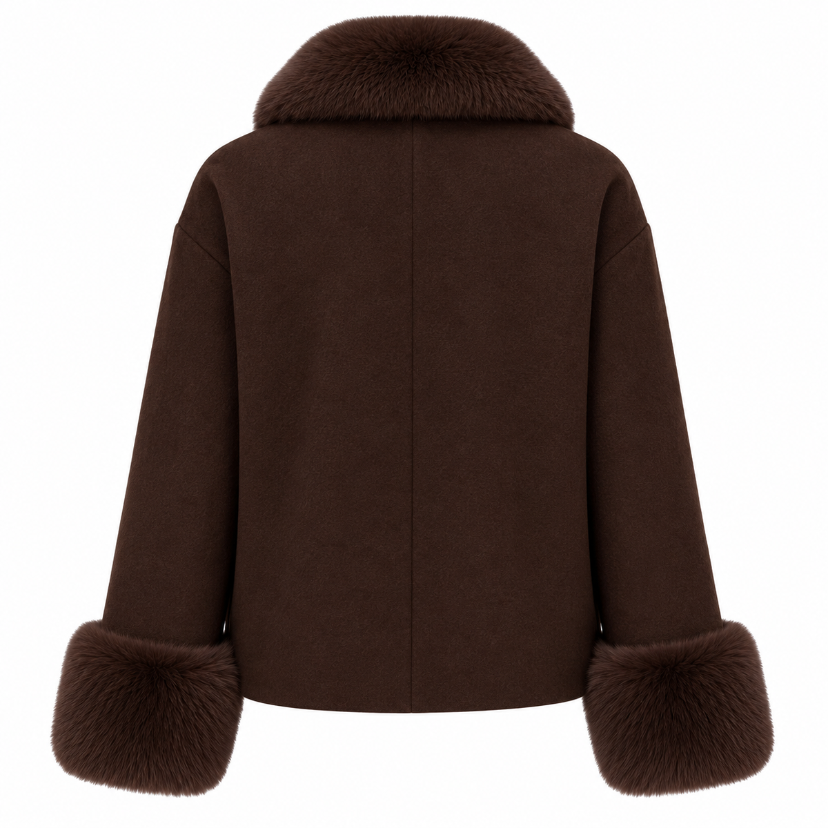 Loro Piana Fabric Woman Coat Short Pelliccia Brown