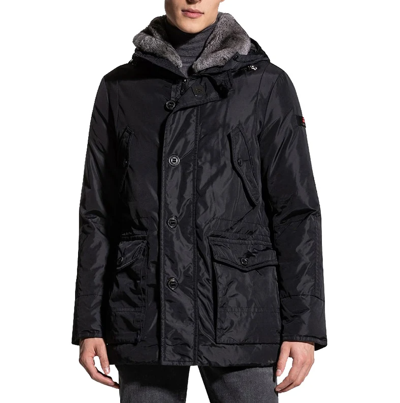 Peuterey Man Parka Hasselblad Krp Fur Black