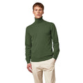Alpha Studio Man Knit Turtleneck Basic Rosmarino Green