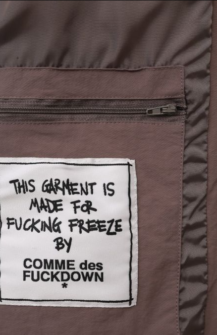 Comme Des Fuckdown Woman Grey Jackets