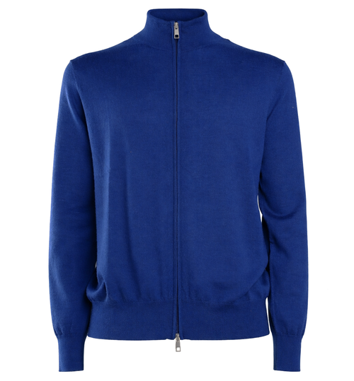 Bagutta Man Cardigan Gauge Bluette Blue
