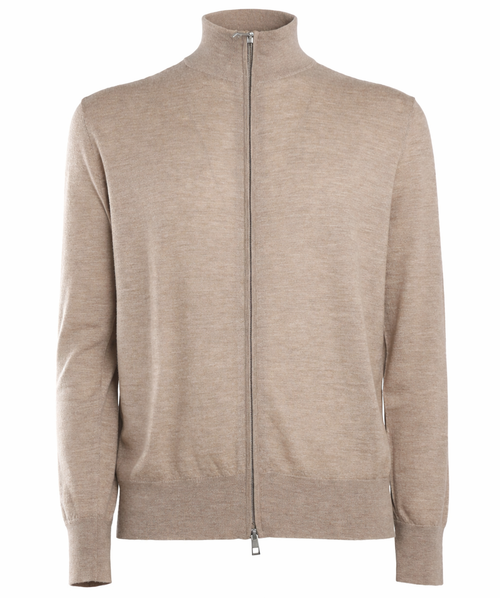 Bagutta Man Cardigan Gauge Beige