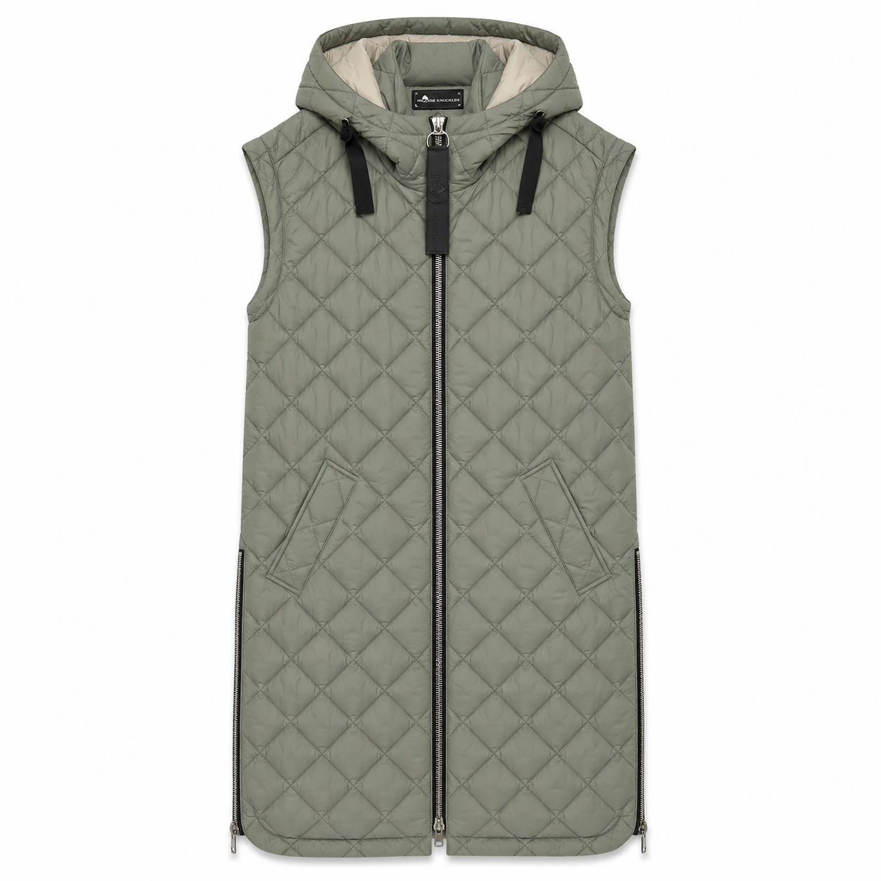 Moose knuckles Woman Sleeveless Long Vest Green