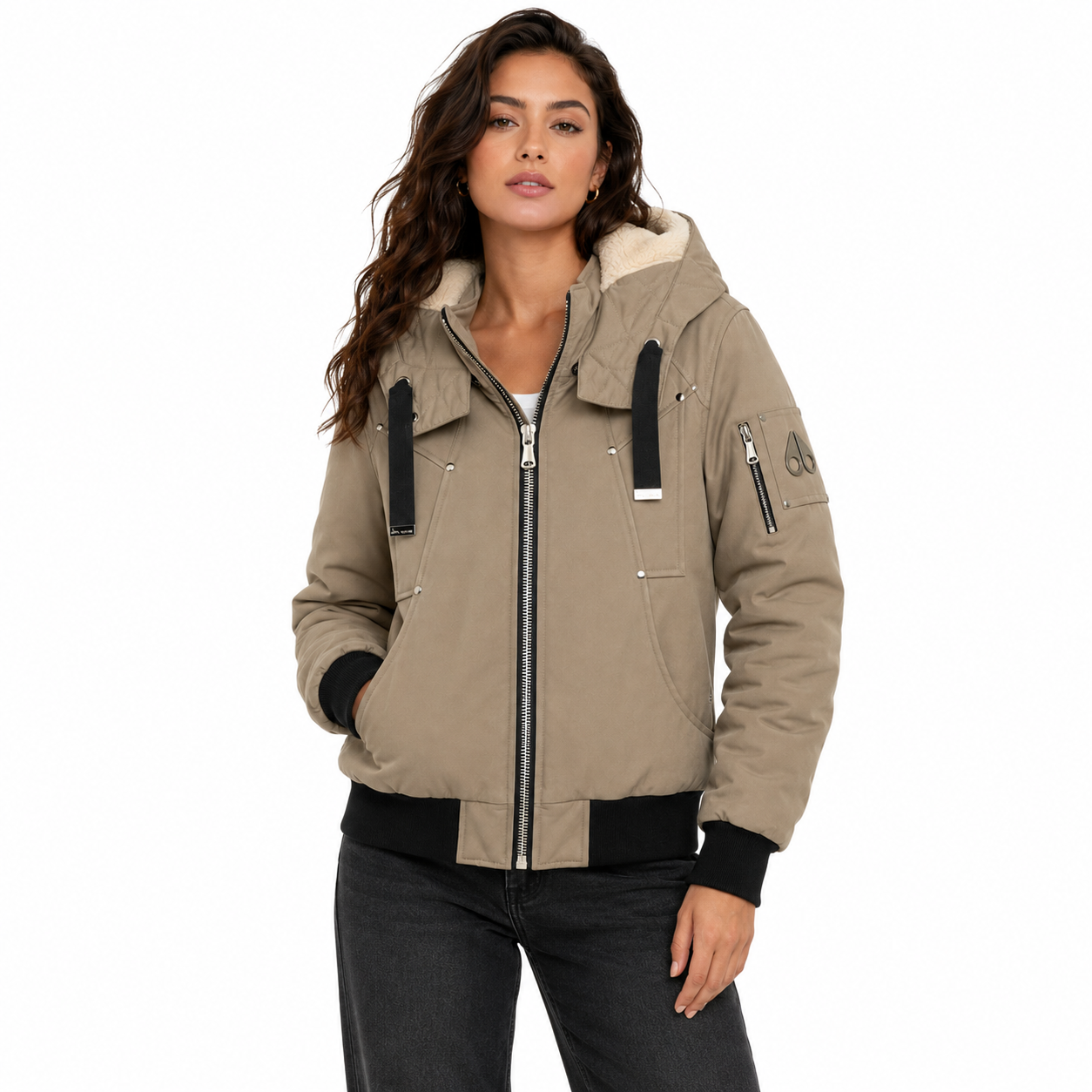 Moose knuckles Woman Jacket Padded Green