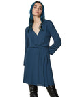 abito midi petrol blu