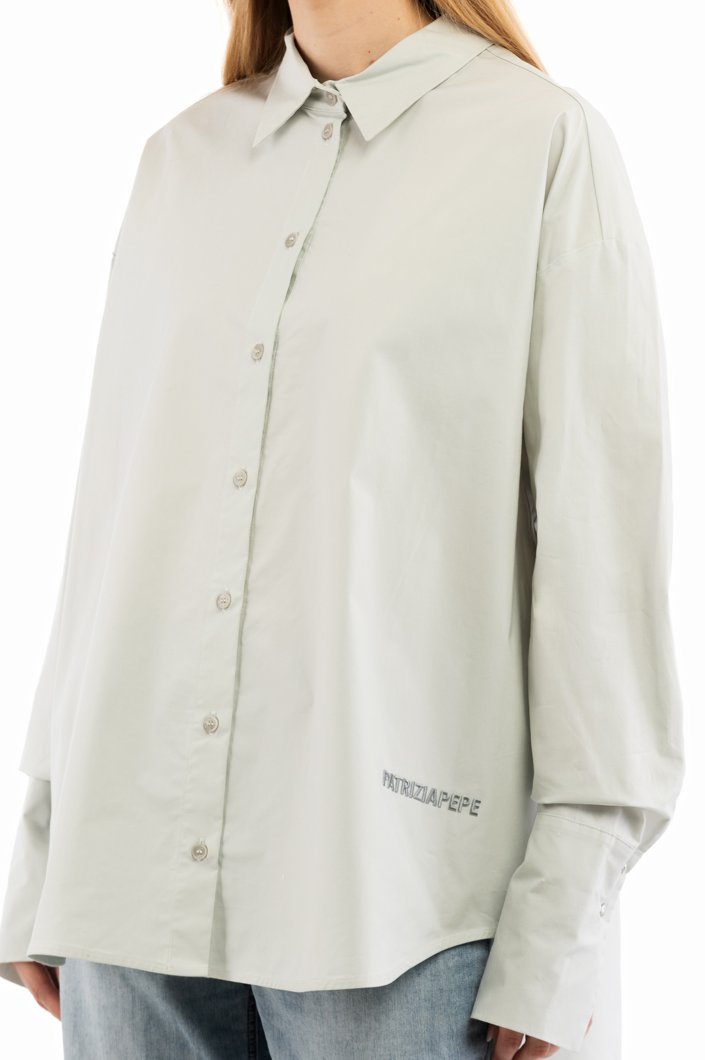 Patrizia Pepe Woman Shirt Metal Grey