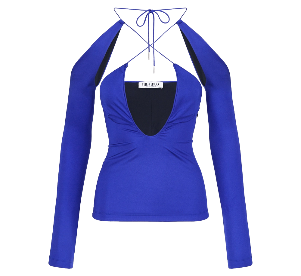 The Attico Woman Blue T-shirt & Top