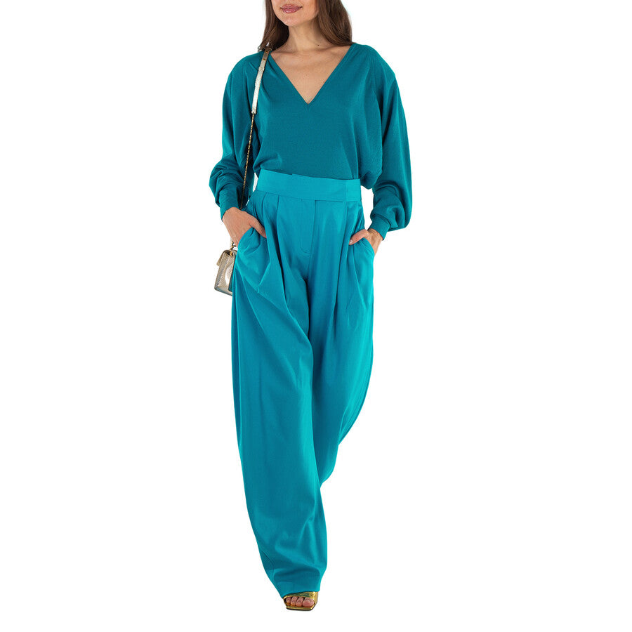 The Attico Woman Light Blue Sweaters